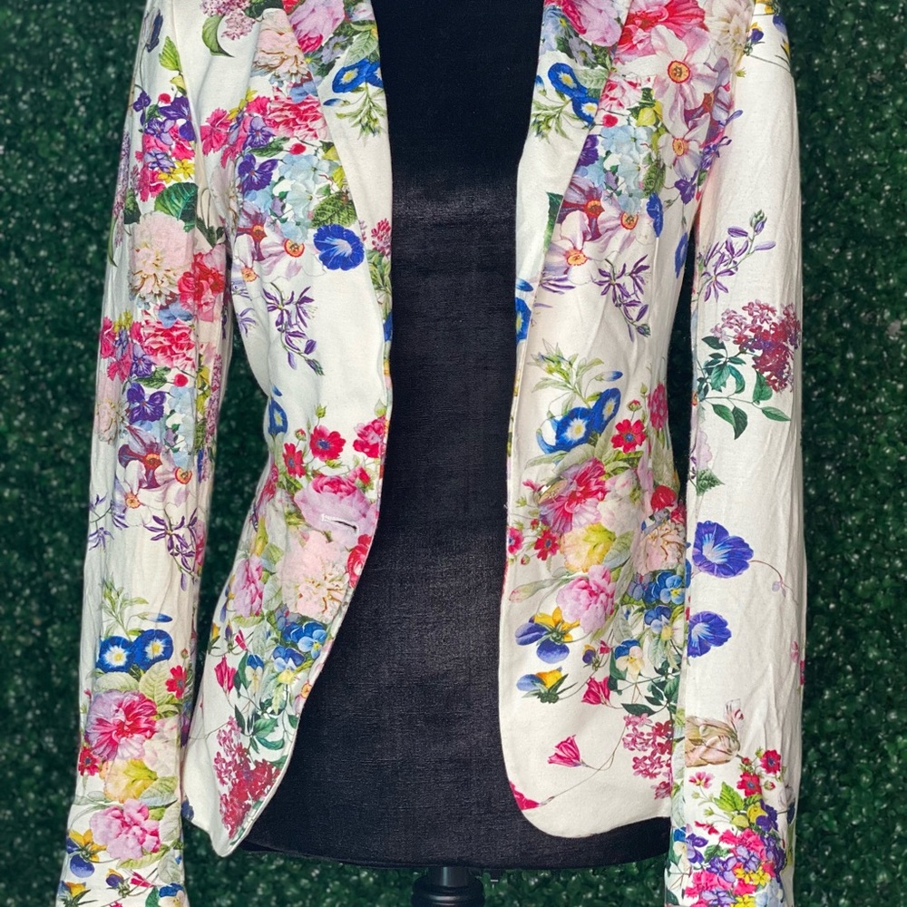 Zara Basic Botanical Garden Blazer - image 4